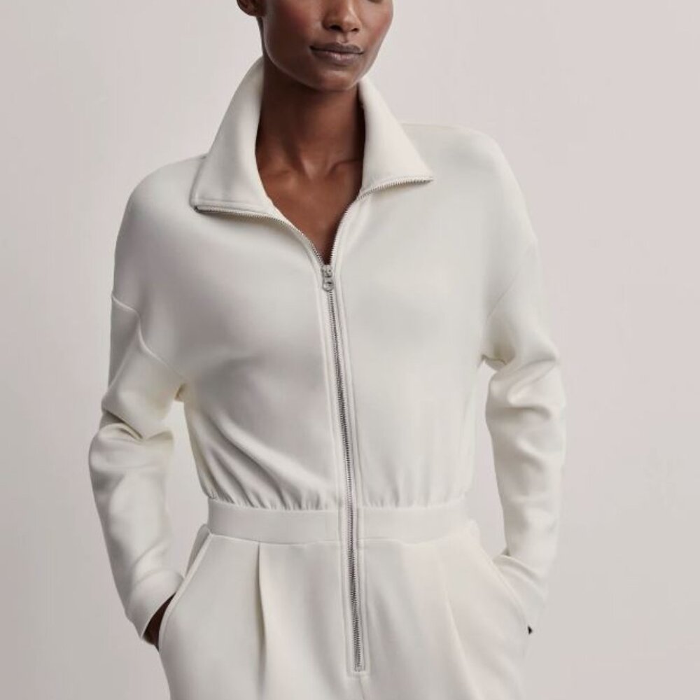 Varley Jessie Jumpsuit White Size Medium Womens Excellent Condition
